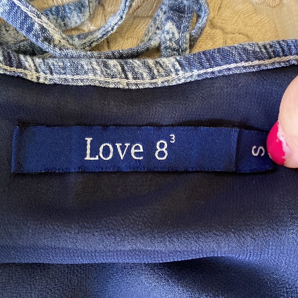 Love 8, size small Boho Blue Dress - Picture 4 of 5